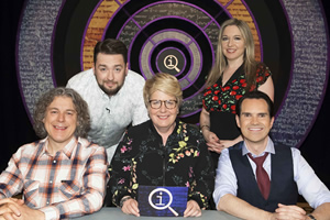 QI. Image shows from L to R: Alan Davies, Jason Manford, Sandi Toksvig, Victoria Coren Mitchell, Jimmy Carr. Copyright: TalkbackThames. QI. Image shows from L to R: Alan Davies, Jason Manford, Sandi Toksvig, Victoria Coren Mitchell, Jimmy Carr. Copyright: TalkbackThames.