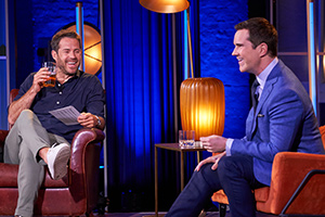 Redknapp's Big Night Out. Image shows from L to R: Jamie Redknapp, Jimmy Carr. Redknapp's Big Night Out. Image shows from L to R: Jamie Redknapp, Jimmy Carr.