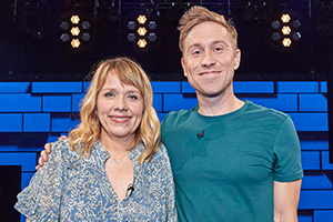 The Russell Howard Hour. Image shows from L to R: Kerry Godliman, Russell Howard. Copyright: Avalon Television. The Russell Howard Hour. Image shows from L to R: Kerry Godliman, Russell Howard. Copyright: Avalon Television.