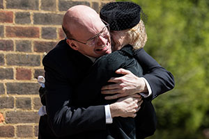 Sally4Ever. Image shows from L to R: David (Alex Macqueen), David's Mum (Jessica Barnes). Sally4Ever. Image shows from L to R: David (Alex Macqueen), David's Mum (Jessica Barnes).