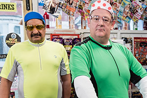 Still Open All Hours. Image shows from L to R: Cyril (Kulvinder Ghir), Wet Eric (Johnny Vegas). Copyright: BBC. Still Open All Hours. Image shows from L to R: Cyril (Kulvinder Ghir), Wet Eric (Johnny Vegas). Copyright: BBC.
