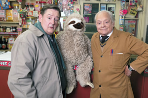 Still Open All Hours. Image shows from L to R: Wet Eric (Johnny Vegas), Granville (David Jason). Still Open All Hours. Image shows from L to R: Wet Eric (Johnny Vegas), Granville (David Jason).