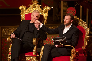 Taskmaster. Image shows from L to R: Greg Davies, Alex Horne. Copyright: Avalon Television / UKTV. Taskmaster. Image shows from L to R: Greg Davies, Alex Horne. Copyright: Avalon Television / UKTV.