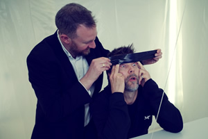 Taskmaster. Image shows from L to R: Alex Horne, Rhod Gilbert. Copyright: Avalon Television. Taskmaster. Image shows from L to R: Alex Horne, Rhod Gilbert. Copyright: Avalon Television.