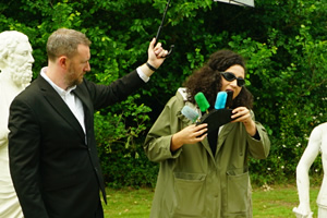 Taskmaster. Image shows from L to R: Alex Horne, Rose Matafeo. Copyright: Avalon Television. Taskmaster. Image shows from L to R: Alex Horne, Rose Matafeo. Copyright: Avalon Television.