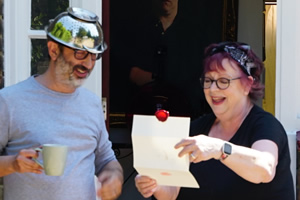 Taskmaster. Image shows from L to R: David Baddiel, Jo Brand. Copyright: Avalon Television. Taskmaster. Image shows from L to R: David Baddiel, Jo Brand. Copyright: Avalon Television.