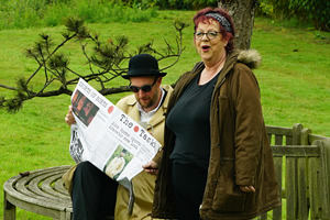 Taskmaster. Image shows from L to R: Alex Horne, Jo Brand. Copyright: Avalon Television. Taskmaster. Image shows from L to R: Alex Horne, Jo Brand. Copyright: Avalon Television.