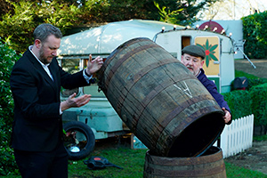 Taskmaster. Image shows from L to R: Alex Horne, Johnny Vegas. Copyright: Avalon Television. Taskmaster. Image shows from L to R: Alex Horne, Johnny Vegas. Copyright: Avalon Television.