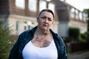 This Country. Mandy Harris (Ashley McGuire). Copyright: BBC. This Country. Mandy Harris (Ashley McGuire). Copyright: BBC.