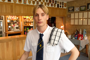 This Country. Lee 'Kurtan' Mucklowe (Charlie Cooper). Copyright: BBC. This Country. Lee 'Kurtan' Mucklowe (Charlie Cooper). Copyright: BBC.