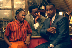 Timewasters. Image shows from L to R: Lauren (Adelayo Adedayo), Nick (Daniel Lawrence Taylor), Jason (Kadiff Kirwan). Copyright: Big Talk Productions. Timewasters. Image shows from L to R: Lauren (Adelayo Adedayo), Nick (Daniel Lawrence Taylor), Jason (Kadiff Kirwan). Copyright: Big Talk Productions.
