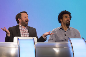 Would I Lie To You?. Image shows from L to R: David Mitchell, David Haye. Copyright: Zeppotron. Would I Lie To You?. Image shows from L to R: David Mitchell, David Haye. Copyright: Zeppotron.