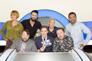 Would I Lie To You?. Image shows from L to R: Mary Portas, David Mitchell, Rylan Clark-Neal, Rob Brydon, Sara Pascoe, Lee Mack, Paul Sinha. Copyright: Zeppotron. Would I Lie To You?. Image shows from L to R: Mary Portas, David Mitchell, Rylan Clark-Neal, Rob Brydon, Sara Pascoe, Lee Mack, Paul Sinha. Copyright: Zeppotron.