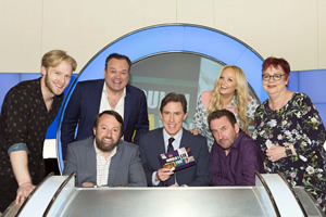 Would I Lie To You?. Image shows from L to R: Jonnie Peacock, Shaun Williamson, David Mitchell, Rob Brydon, Emma Bunton, Lee Mack, Jo Brand. Copyright: Zeppotron. Would I Lie To You?. Image shows from L to R: Jonnie Peacock, Shaun Williamson, David Mitchell, Rob Brydon, Emma Bunton, Lee Mack, Jo Brand. Copyright: Zeppotron.