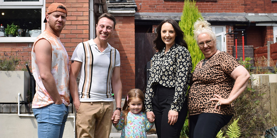2 Faces Of 30. Image shows from L to R: Luke (Geraint Rhys Edwards), Alex (Nathan Morris), Leah (Miriam Isaac), Hazel (Caryl Parry Jones). 2 Faces Of 30. Image shows from L to R: Luke (Geraint Rhys Edwards), Alex (Nathan Morris), Leah (Miriam Isaac), Hazel (Caryl Parry Jones).
