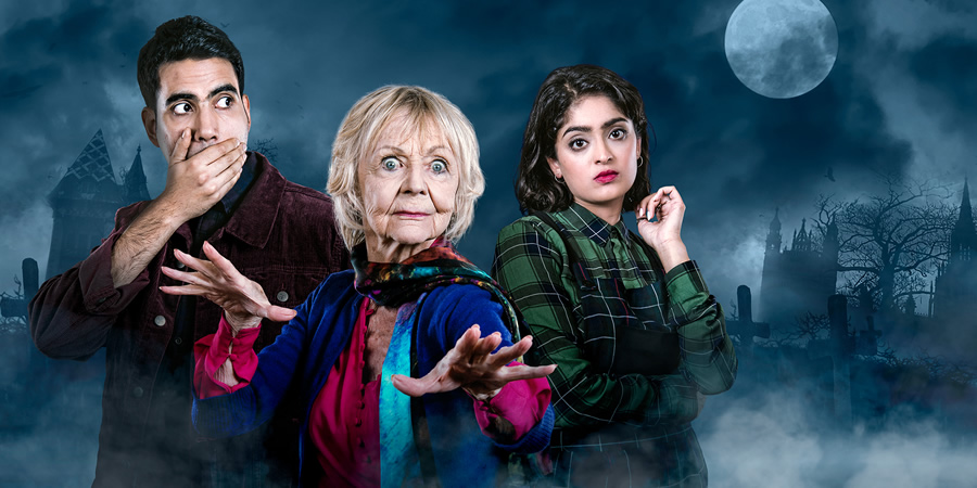 A Deal. Image shows from L to R: Tom (Jaz Deol), Lucy (Sheila Reid), Jen (Mandeep Dhillon). Copyright: Merman. A Deal. Image shows from L to R: Tom (Jaz Deol), Lucy (Sheila Reid), Jen (Mandeep Dhillon). Copyright: Merman.