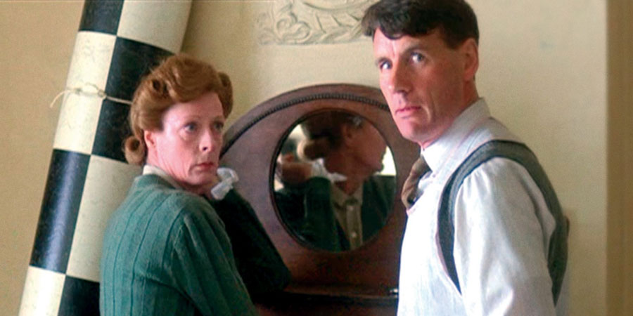 A Private Function. Image shows from L to R: Joyce Chilvers (Maggie Smith), Gilbert Chilvers (Michael Palin). A Private Function. Image shows from L to R: Joyce Chilvers (Maggie Smith), Gilbert Chilvers (Michael Palin).