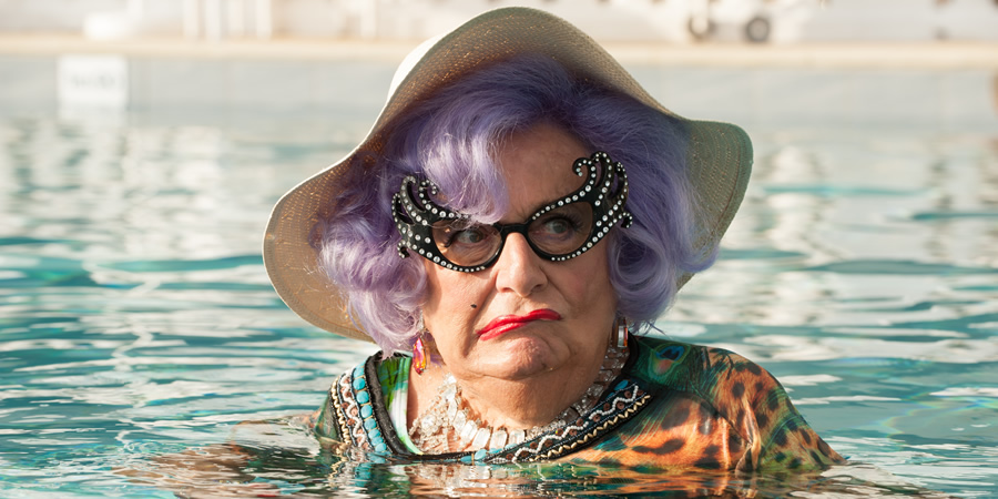 Absolutely Fabulous: The Movie. Charlie (Barry Humphries). Copyright: BBC Films. Absolutely Fabulous: The Movie. Charlie (Barry Humphries). Copyright: BBC Films.