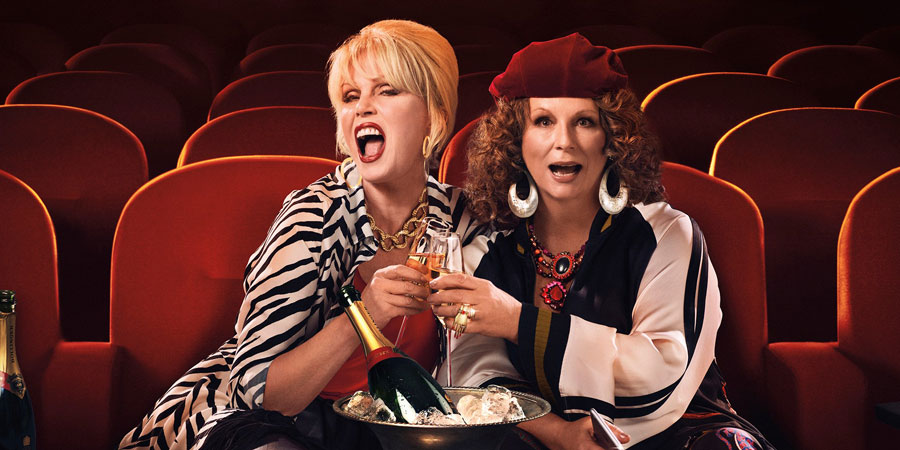 Absolutely Fabulous: The Movie. Image shows from L to R: Patsy (Joanna Lumley), Edina (Jennifer Saunders). Copyright: BBC Films. Absolutely Fabulous: The Movie. Image shows from L to R: Patsy (Joanna Lumley), Edina (Jennifer Saunders). Copyright: BBC Films.