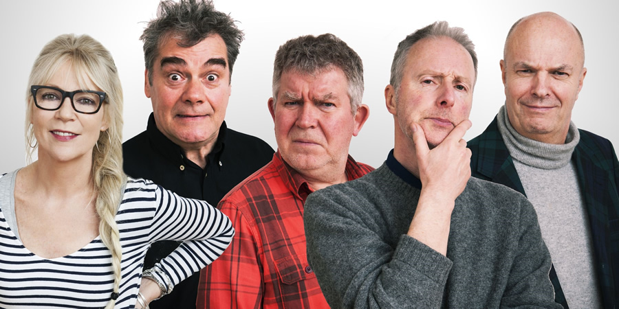 The Absolutely Radio Show. Image shows from L to R: Morwenna Banks, Gordon Kennedy, Moray Hunter, John Sparkes, Peter Baikie. The Absolutely Radio Show. Image shows from L to R: Morwenna Banks, Gordon Kennedy, Moray Hunter, John Sparkes, Peter Baikie.