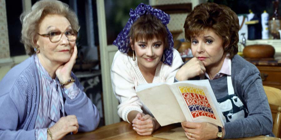 After Henry. Image shows from L to R: Eleanor Prescott (Joan Sanderson), Clare France (Janine Wood), Sarah France (Prunella Scales). Copyright: Thames Television. After Henry. Image shows from L to R: Eleanor Prescott (Joan Sanderson), Clare France (Janine Wood), Sarah France (Prunella Scales). Copyright: Thames Television.