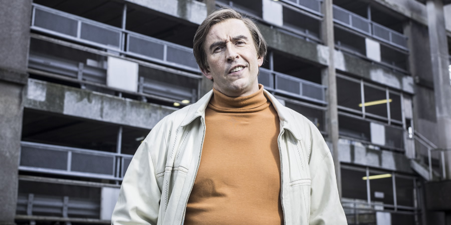 Alan Partridge's Scissored Isle. Alan Partridge (Steve Coogan). Alan Partridge's Scissored Isle. Alan Partridge (Steve Coogan).