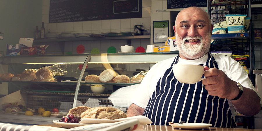 Alexei Sayle's Imaginary Sandwich Bar. Alexei Sayle. Copyright: BBC. Alexei Sayle's Imaginary Sandwich Bar. Alexei Sayle. Copyright: BBC.