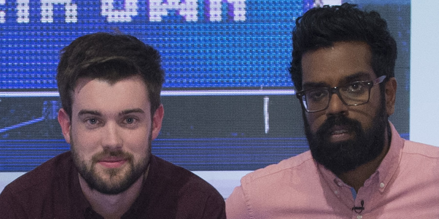 A League Of Their Own. Image shows from L to R: Jack Whitehall, Romesh Ranganathan. Copyright: CPL Productions. A League Of Their Own. Image shows from L to R: Jack Whitehall, Romesh Ranganathan. Copyright: CPL Productions.
