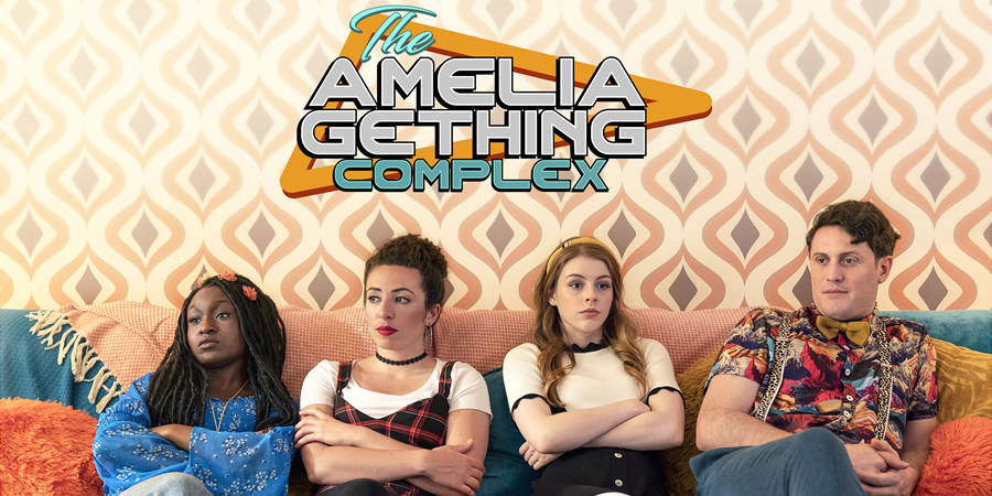 The Amelia Gething Complex. Image shows from L to R: Poppy (Natalia Hinds), Vinny (Jasmin Hinds), Amelia (Amelia Gething), Wallace (Alex Griffin-Griffiths). The Amelia Gething Complex. Image shows from L to R: Poppy (Natalia Hinds), Vinny (Jasmin Hinds), Amelia (Amelia Gething), Wallace (Alex Griffin-Griffiths).
