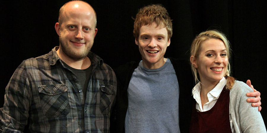 Andrew Lawrence: How Did We End Up Like This?. Image shows from L to R: Marek Larwood, Andrew Lawrence, Sara Pascoe. Copyright: BBC. Andrew Lawrence: How Did We End Up Like This?. Image shows from L to R: Marek Larwood, Andrew Lawrence, Sara Pascoe. Copyright: BBC.