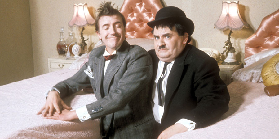 Another Fine Mess. Image shows from L to R: Sydney Jefferson (Roy Castle), Harry Norvel (Ronnie Barker). Copyright: BBC. Another Fine Mess. Image shows from L to R: Sydney Jefferson (Roy Castle), Harry Norvel (Ronnie Barker). Copyright: BBC.