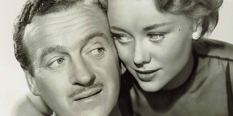 Appointment With Venus. Image shows from L to R: Valentine Moreland (David Niven), Nicola Fallaize (Glynis Johns). Copyright: Rank Organisation. Appointment With Venus. Image shows from L to R: Valentine Moreland (David Niven), Nicola Fallaize (Glynis Johns). Copyright: Rank Organisation.