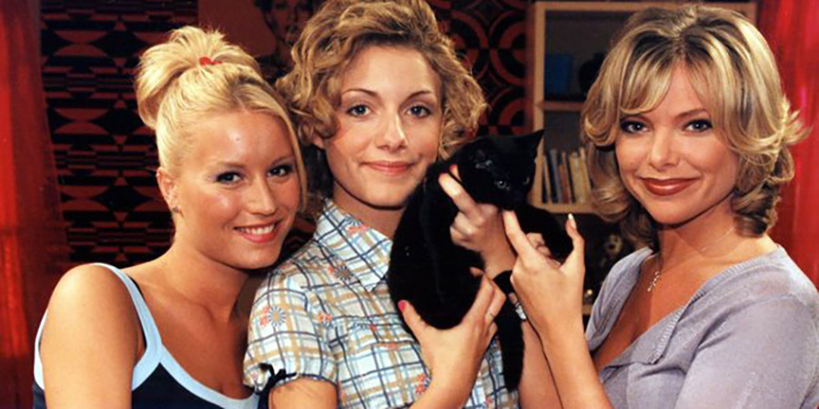 Babes In The Wood. Image shows from L to R: Leigh (Denise Van Outen), Caralyn (Natalie Walter), Ruth (Samantha Janus). Copyright: ITV. Babes In The Wood. Image shows from L to R: Leigh (Denise Van Outen), Caralyn (Natalie Walter), Ruth (Samantha Janus). Copyright: ITV.