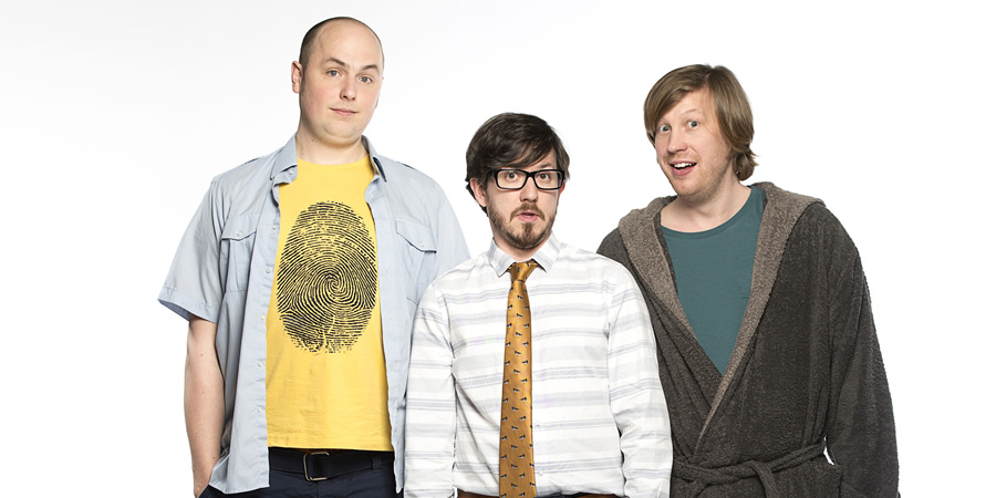 Badults. Image shows from L to R: Tom (Tom Parry), Matthew (Matthew Crosby), Ben (Ben Clark). Copyright: The Comedy Unit. Badults. Image shows from L to R: Tom (Tom Parry), Matthew (Matthew Crosby), Ben (Ben Clark). Copyright: The Comedy Unit.