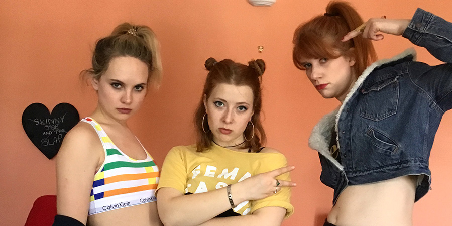 The Band Formerly Known As. Image shows from L to R: Paige (Meaghan Martin), Kerouac (Sabrina Parker), Tessa (Laura Evelyn). The Band Formerly Known As. Image shows from L to R: Paige (Meaghan Martin), Kerouac (Sabrina Parker), Tessa (Laura Evelyn).
