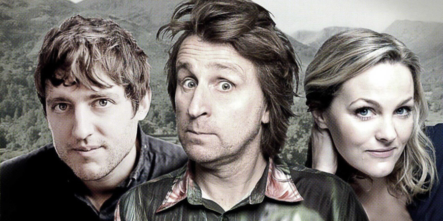 Be Lucky. Image shows from L to R: Dylan (Elis James), Gabriel (Milton Jones), Ruth (Jo Joyner). Copyright: The Rubber Chicken. Be Lucky. Image shows from L to R: Dylan (Elis James), Gabriel (Milton Jones), Ruth (Jo Joyner). Copyright: The Rubber Chicken.