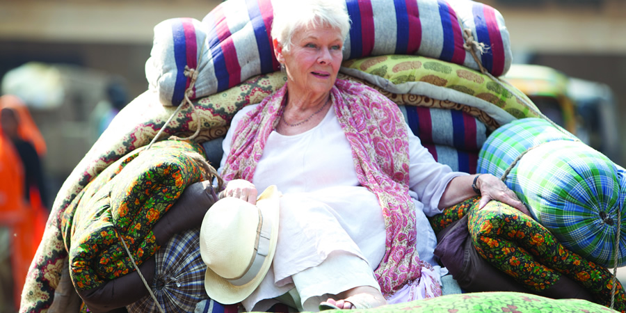 The Best Exotic Marigold Hotel. Evelyn Greenslade (Judi Dench). The Best Exotic Marigold Hotel. Evelyn Greenslade (Judi Dench).