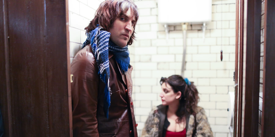 Brakes. Image shows from L to R: Daniel (Noel Fielding), Layla (Mercedes Grower). Brakes. Image shows from L to R: Daniel (Noel Fielding), Layla (Mercedes Grower).
