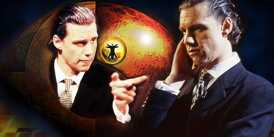 Brass Eye. Image shows from L to R: Chris Morris, Chris Morris. Copyright: TalkbackThames. Brass Eye. Image shows from L to R: Chris Morris, Chris Morris. Copyright: TalkbackThames.