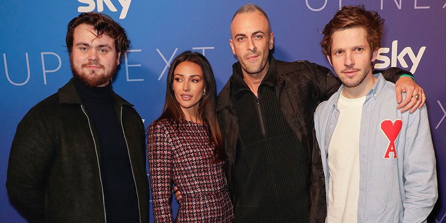 Sky TV, Up Next Event, Wednesday 12 February, Tate Modern. Image shows from L to R: Cardi (Tom Hanson), Erin (Michelle Keegan), Vinnie (Joe Gilgun), Dylan (Damien Molony). Copyright: Sky. Sky TV, Up Next Event, Wednesday 12 February, Tate Modern. Image shows from L to R: Cardi (Tom Hanson), Erin (Michelle Keegan), Vinnie (Joe Gilgun), Dylan (Damien Molony). Copyright: Sky.