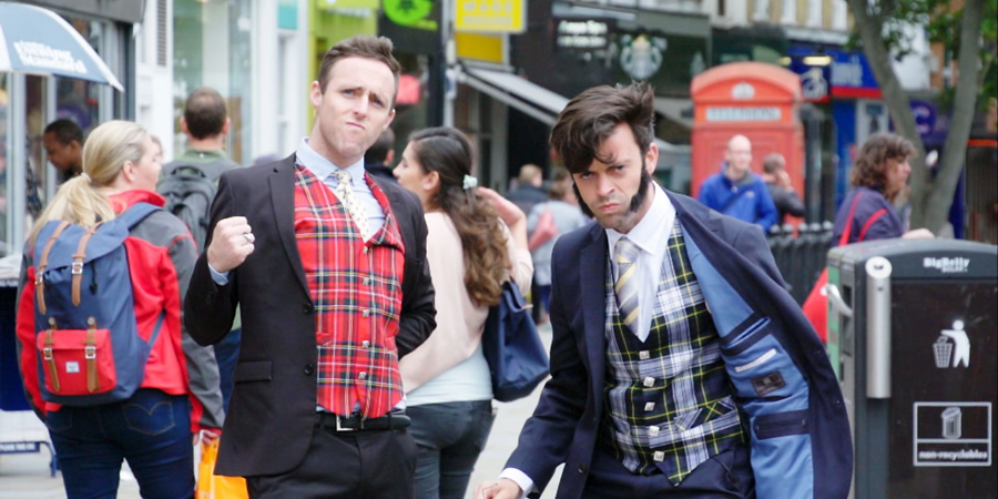 Brexageddon?!. Image shows from L to R: Heydon Prowse, Jolyon Rubinstein. Copyright: Hat Trick Productions. Brexageddon?!. Image shows from L to R: Heydon Prowse, Jolyon Rubinstein. Copyright: Hat Trick Productions.