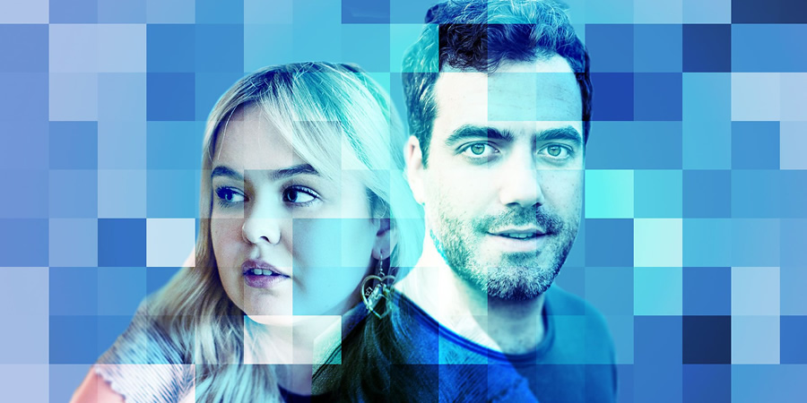 British Troll Farm. Image shows from L to R: Caz (Nicola Coughlan), Josh (Daniel Ings). Copyright: Pozzitive Productions. British Troll Farm. Image shows from L to R: Caz (Nicola Coughlan), Josh (Daniel Ings). Copyright: Pozzitive Productions.