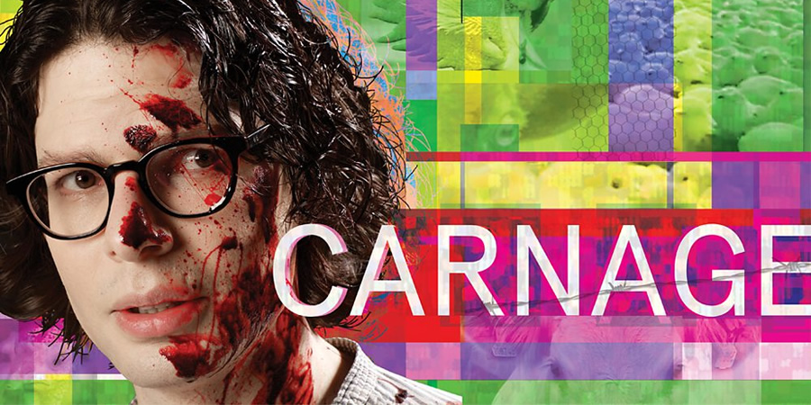 Carnage - Swallowing The Past. Simon Amstell. Copyright: BBC. Carnage - Swallowing The Past. Simon Amstell. Copyright: BBC.