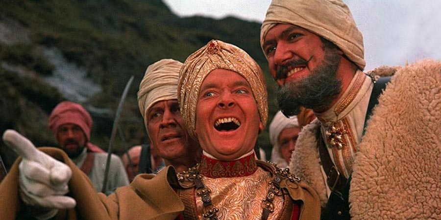 Carry On... Up The Khyber. Image shows from L to R: Kenneth Williams, Bernard Bresslaw. Copyright: Peter Rogers Productions. Carry On... Up The Khyber. Image shows from L to R: Kenneth Williams, Bernard Bresslaw. Copyright: Peter Rogers Productions.
