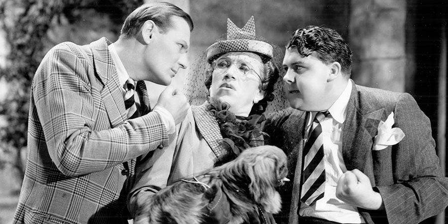 Charley's (Big-Hearted) Aunt. Image shows from L to R: Stinker Burton (Richard Murdoch), Arthur Linden (Arthur Askey), Albert Brown (Graham Moffatt). Copyright: Gainsborough Pictures 1928 Limited. Charley's (Big-Hearted) Aunt. Image shows from L to R: Stinker Burton (Richard Murdoch), Arthur Linden (Arthur Askey), Albert Brown (Graham Moffatt). Copyright: Gainsborough Pictures 1928 Limited.