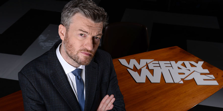 Charlie Brooker's Weekly Wipe. Charlie Brooker. Copyright: House Of Tomorrow / Zeppotron. Charlie Brooker's Weekly Wipe. Charlie Brooker. Copyright: House Of Tomorrow / Zeppotron.