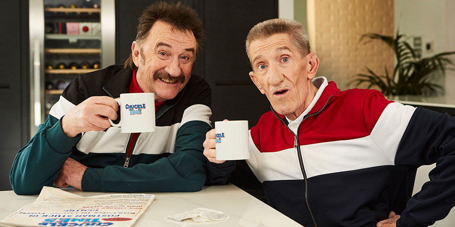 Chuckle Time. Image shows from L to R: Paul Elliott, Barry Elliott. Copyright: So Television. Chuckle Time. Image shows from L to R: Paul Elliott, Barry Elliott. Copyright: So Television.