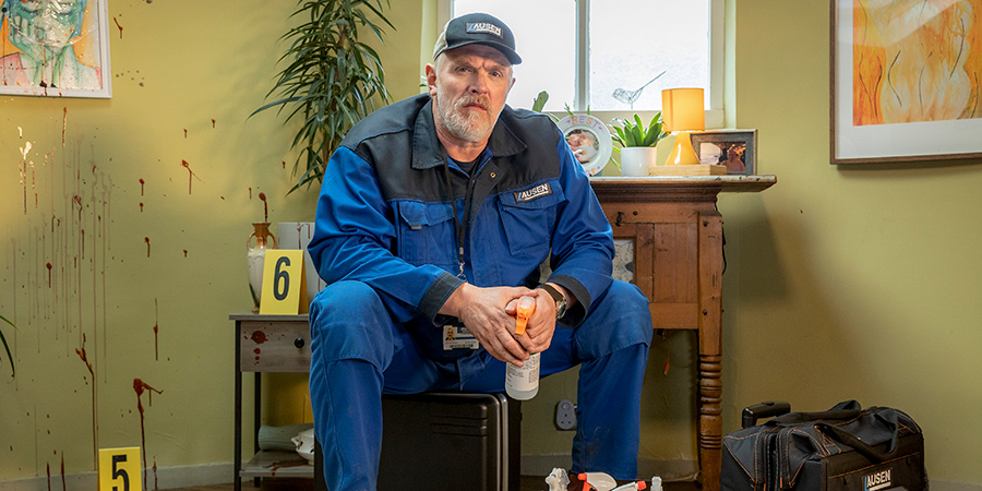 The Cleaner. Paul 'Wicky' Wickstead (Greg Davies). The Cleaner. Paul 'Wicky' Wickstead (Greg Davies).