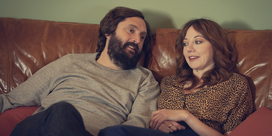 The Cockfields. Image shows from L to R: Simon (Joe Wilkinson), Donna (Diane Morgan). The Cockfields. Image shows from L to R: Simon (Joe Wilkinson), Donna (Diane Morgan).
