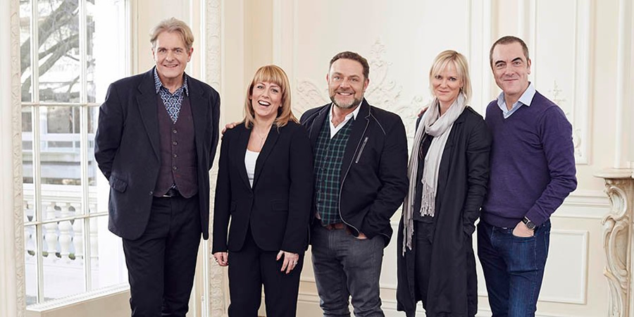 Cold Feet. Image shows from L to R: David Marsden (Robert Bathurst), Jenny Gifford (Fay Ripley), Pete Gifford (John Thomson), Karen Marsden (Hermione Norris), Adam Williams (James Nesbitt). Cold Feet. Image shows from L to R: David Marsden (Robert Bathurst), Jenny Gifford (Fay Ripley), Pete Gifford (John Thomson), Karen Marsden (Hermione Norris), Adam Williams (James Nesbitt).
